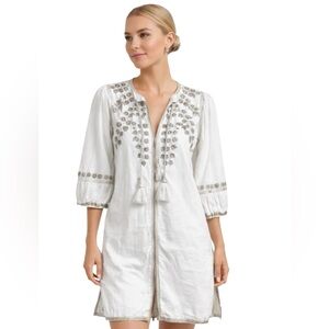 Gretchen Scott Hand Embroidered Cleopatra Tunic - La Di Da
